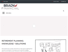Tablet Screenshot of bradyfinancial.com